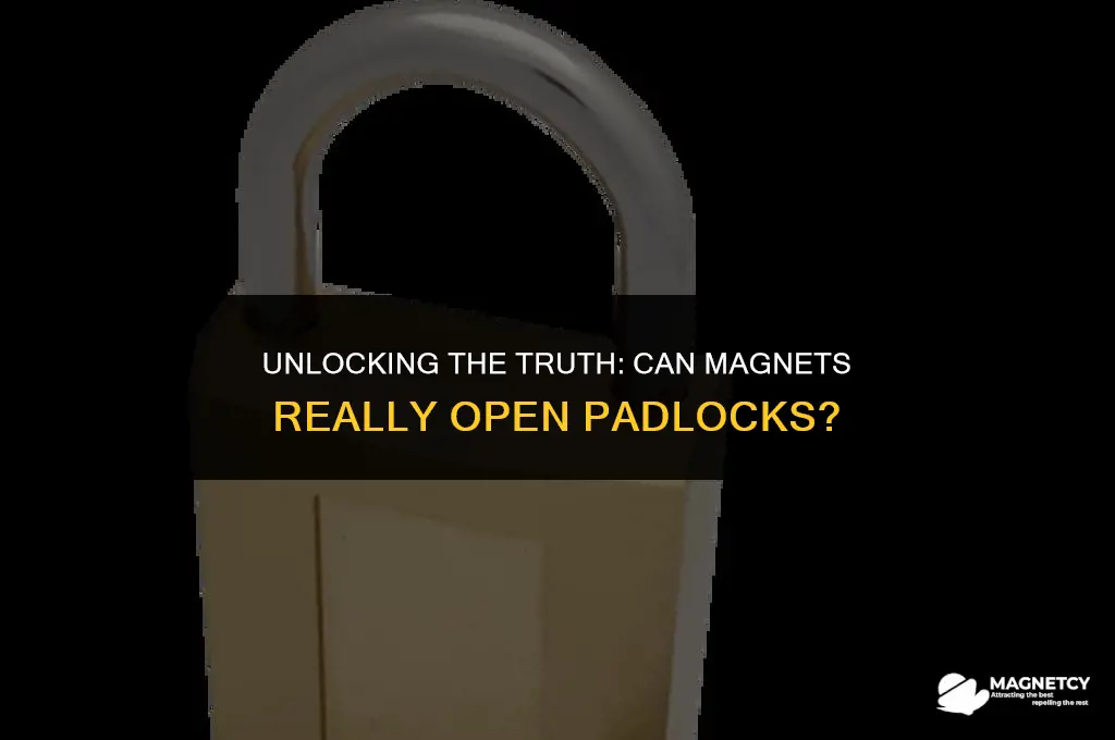 can you open a padlock with a magnet