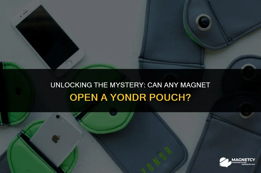can you open a yondr pouch with any magnet