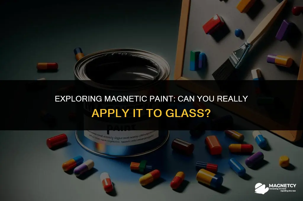 can you paint magnetic paint on glass
