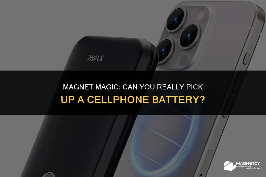 can you pick up a cellphone battery with a magnet