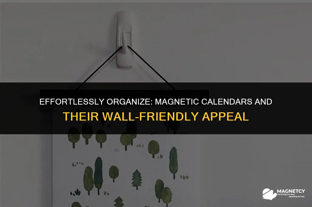 can you pin magnetic calendars to a wall