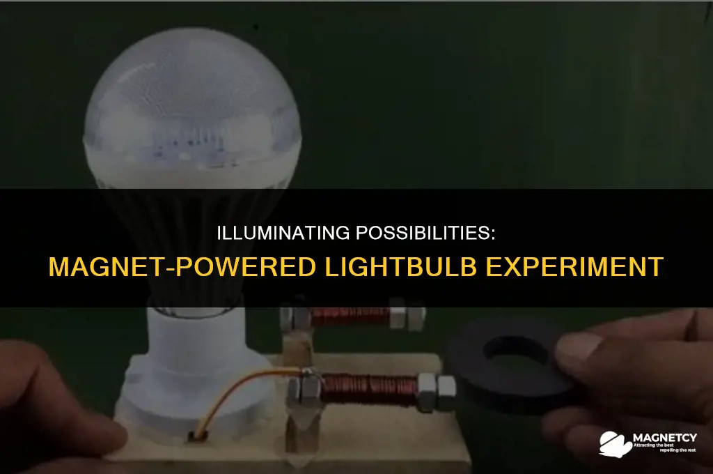 can you power a 12 volt lightbulb with a magnet