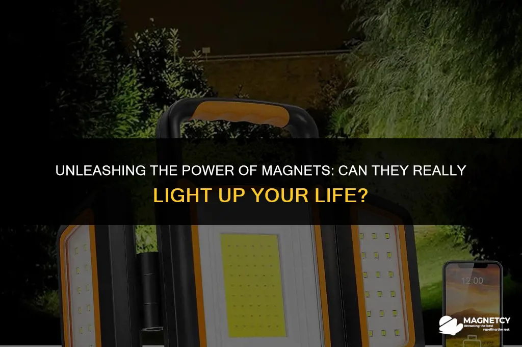 can you power a light with magnets