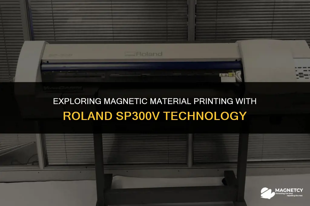 can you print magnet material with a roland sp300v