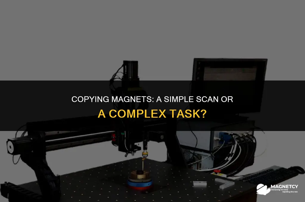 can you put a magnet in scan to copy it