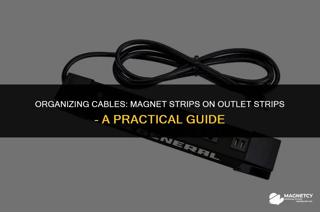 can you put a magnet strip on a outlet strip