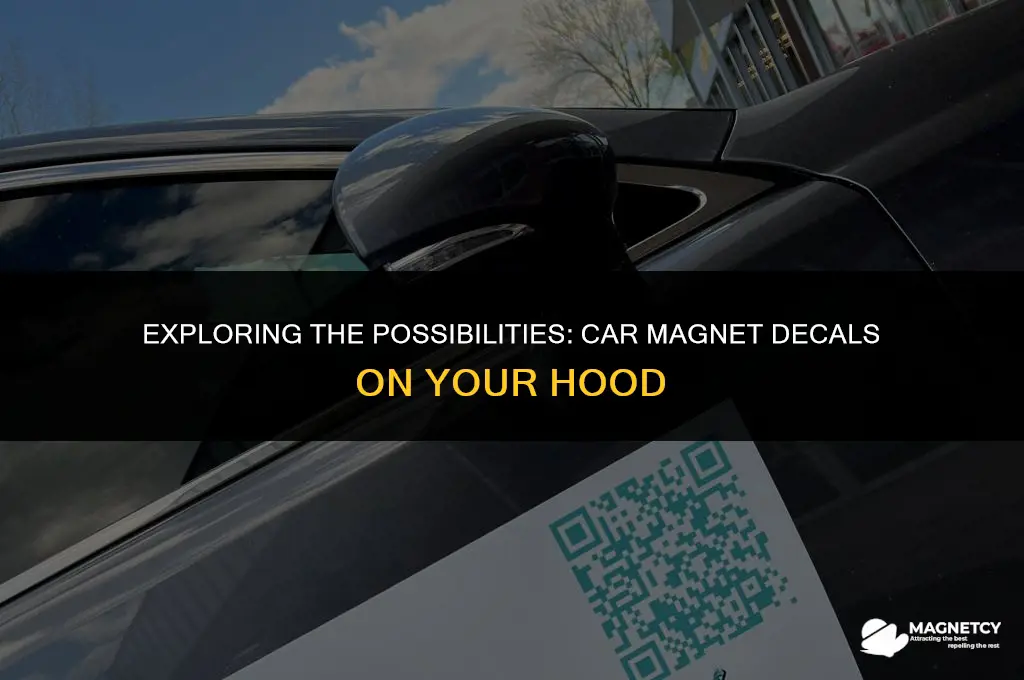 can you put car magnet decals on your hood
