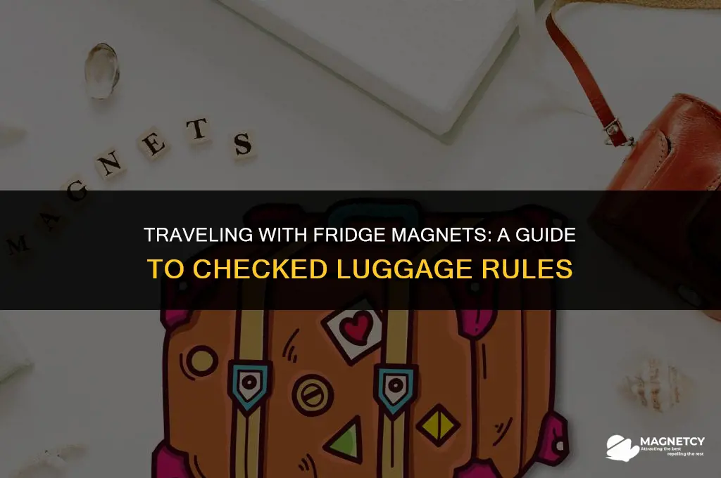 can you put fridge magnets in checked luggage