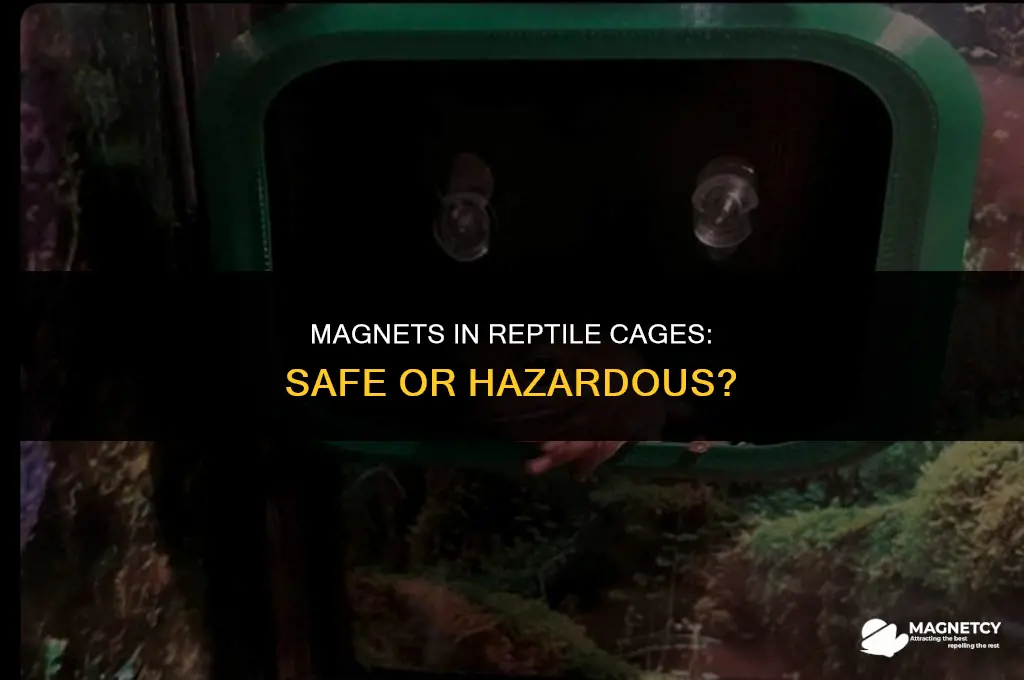 can you put magnets inside reptile cage