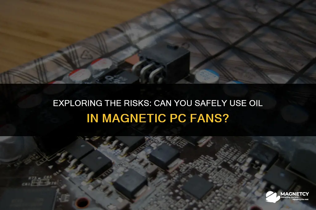 can you put oil in magnetic fans on pc