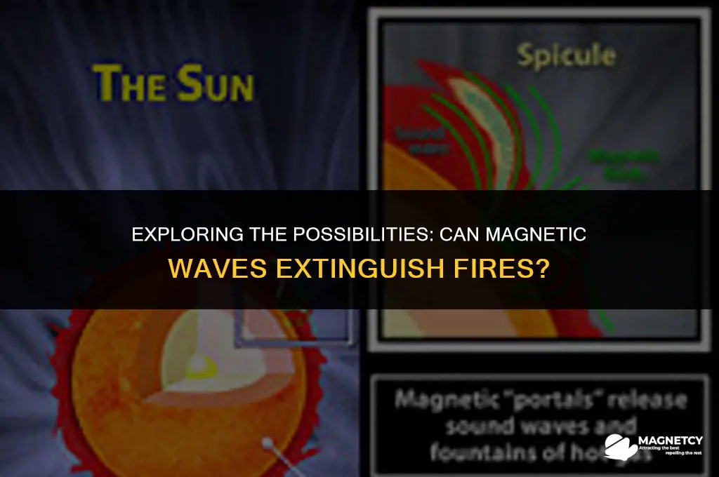 can you put out a fire with a magnetic wave