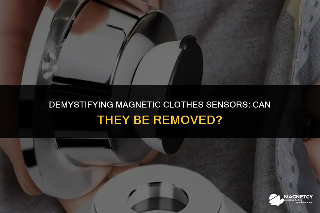 can you remove magnetic clothes sensor with any machine