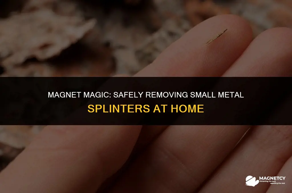 can you remove small metal splinters with a magnet