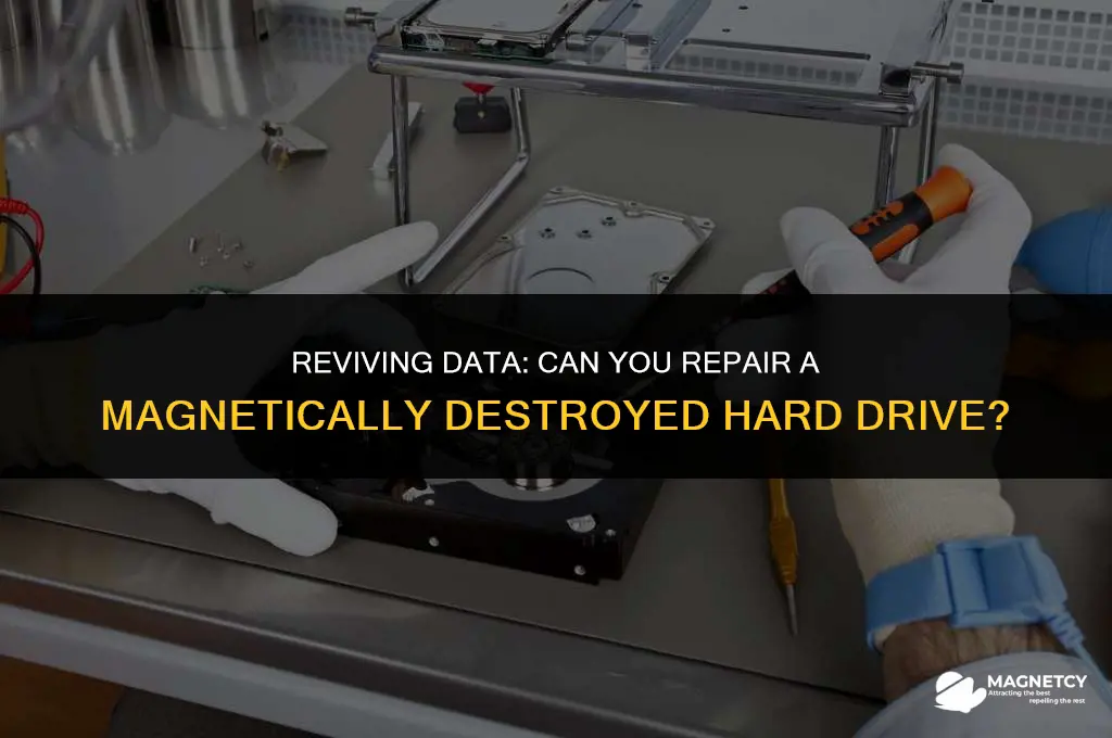 can you repair a magnetically destroyed hard drive