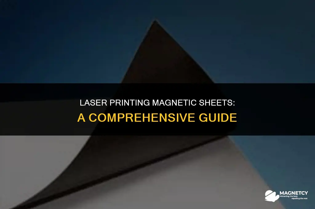 can you run magnetic sheets through a lasaer jet printer