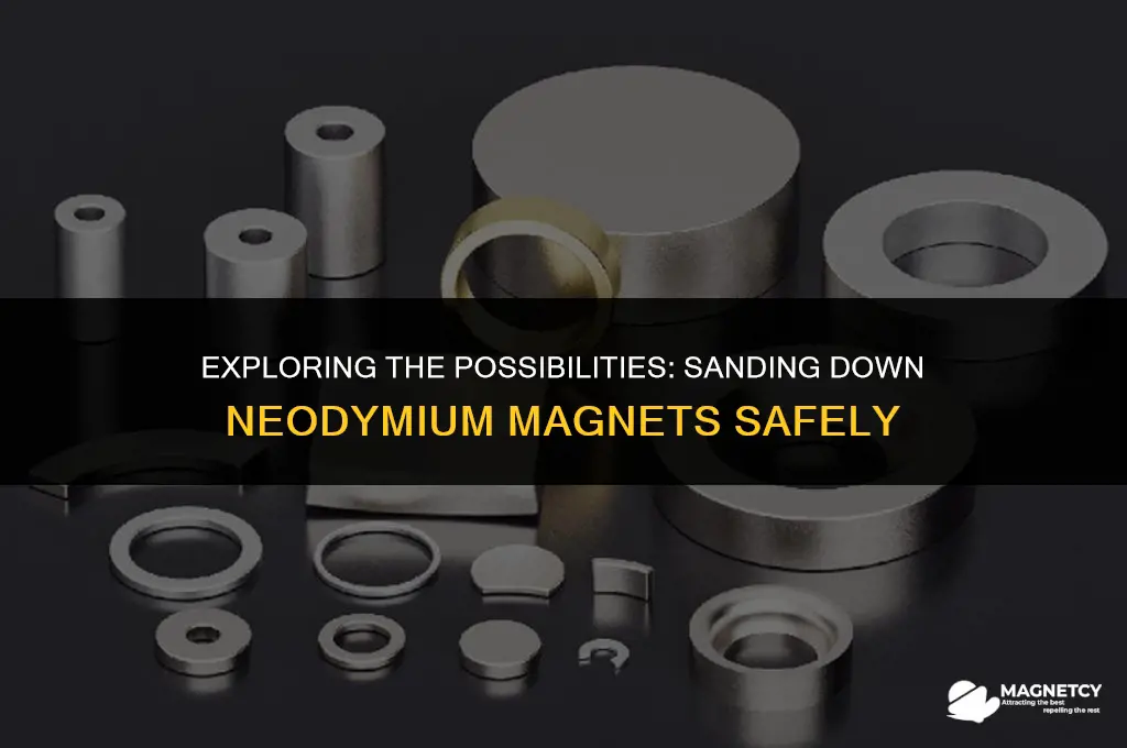 can you sand down a neodymium magnets