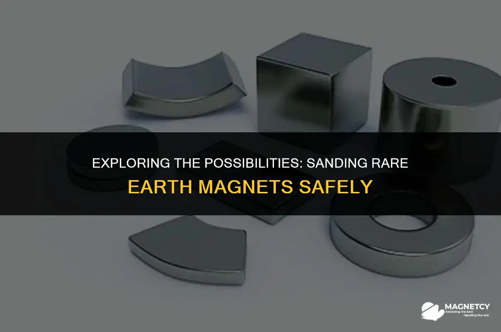 can you sand rare earth magnets
