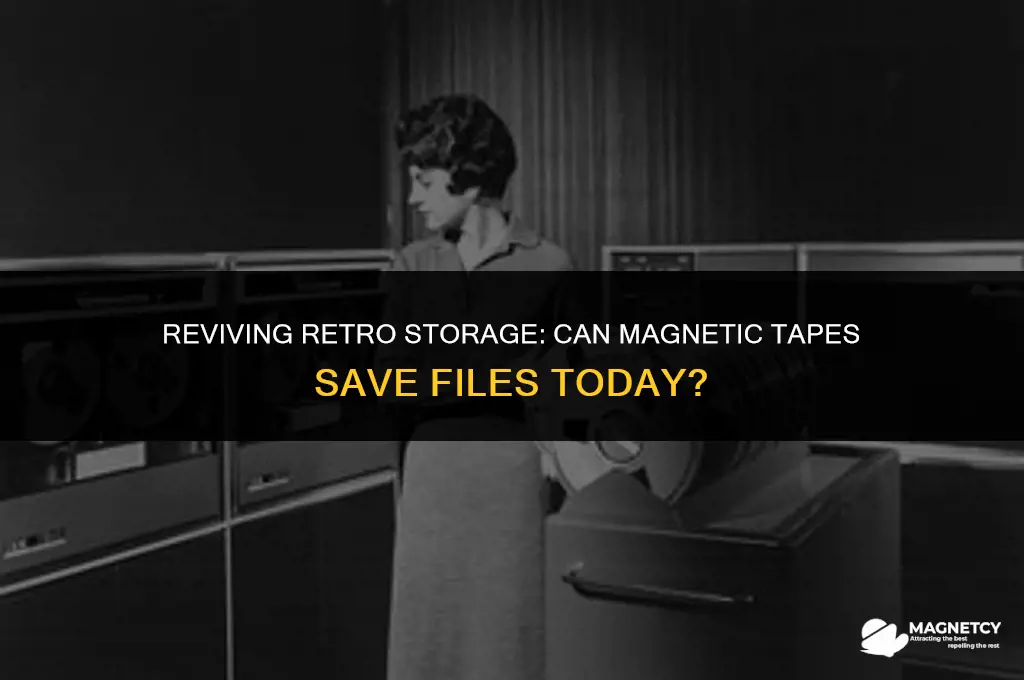 can you save a file on magnetic tapes