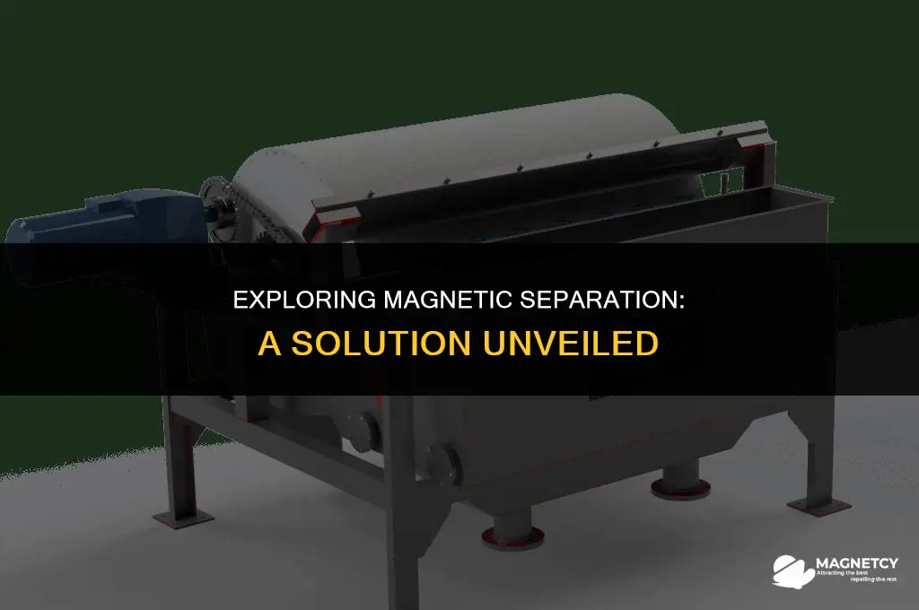 can you separate a solution with magnetism