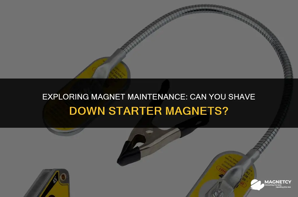 can you shave starter magnet down