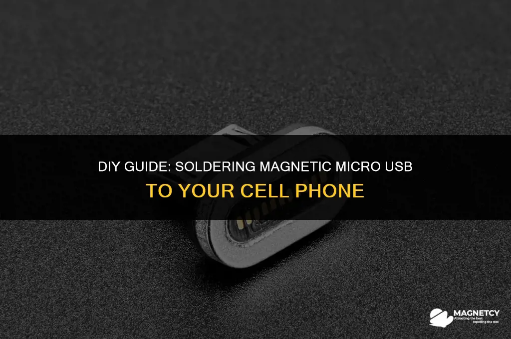 can you solder magnetic micro usb to cell phone