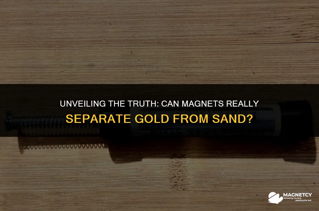 can you sort gold from sand with magnets