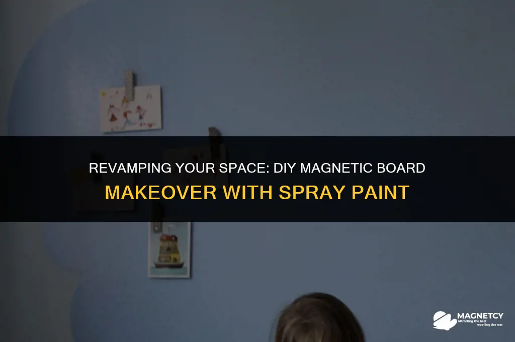 can you spray paint a sponyan magnetic board
