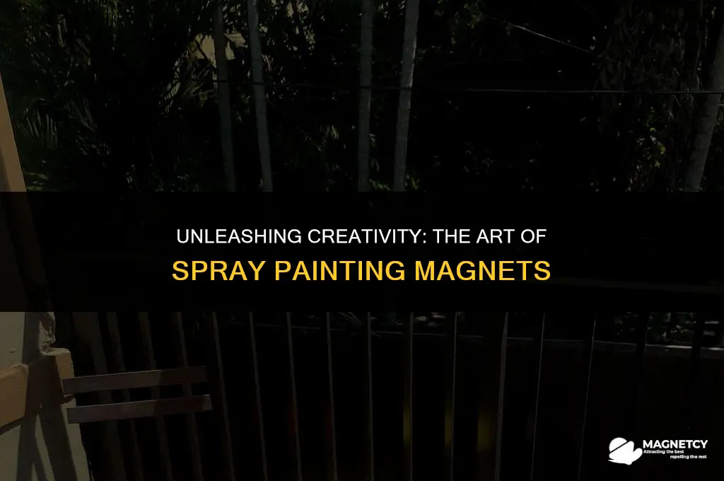 can you spray paint on magnets