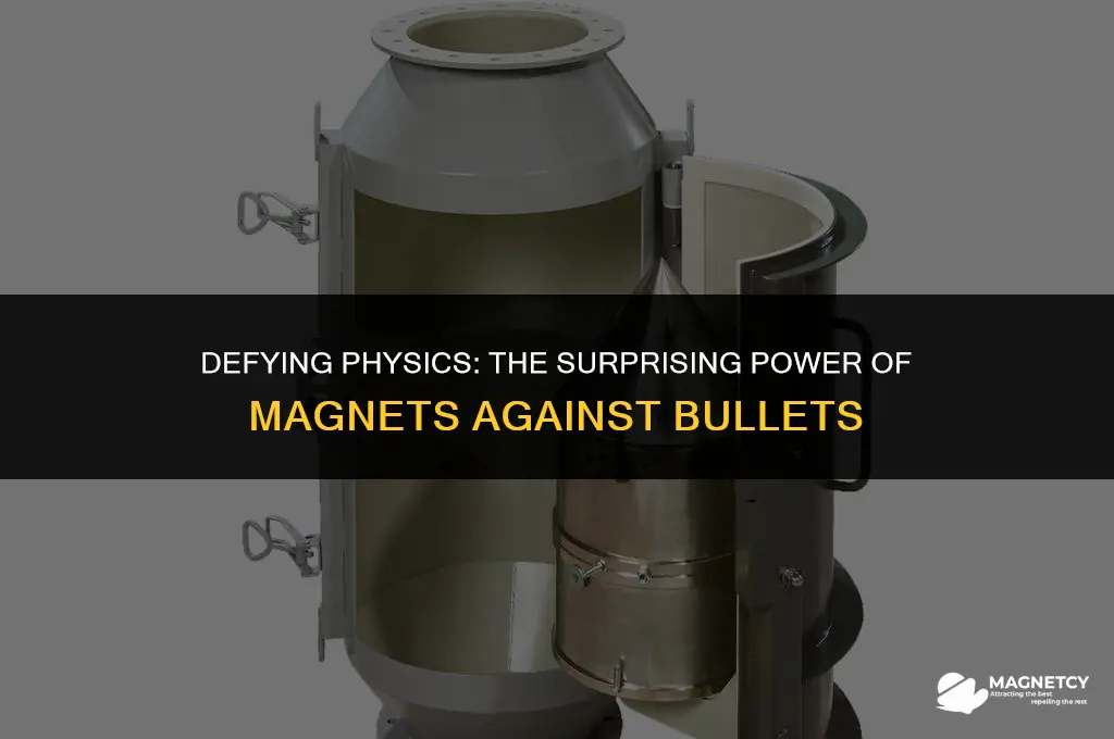 can you stop a bullet with a powerful magnet