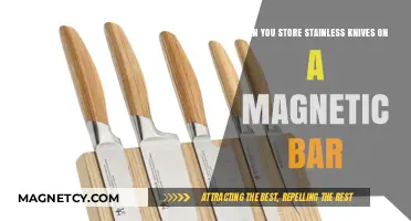 Safely Storing Stainless Knives: The Magnetic Bar Solution