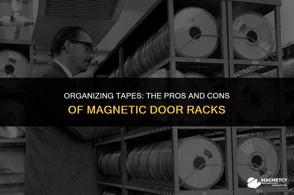 can you store tapes on a rack with magnet doors