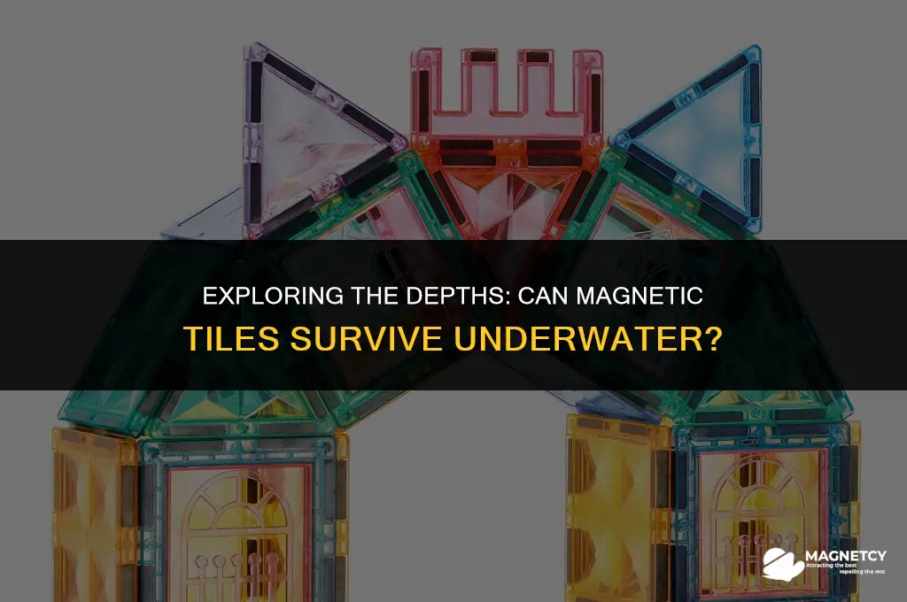can you submerge magnetic tiles