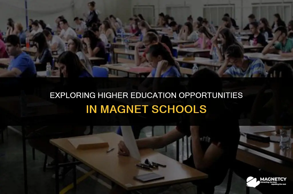can you take college classes in a magnet school