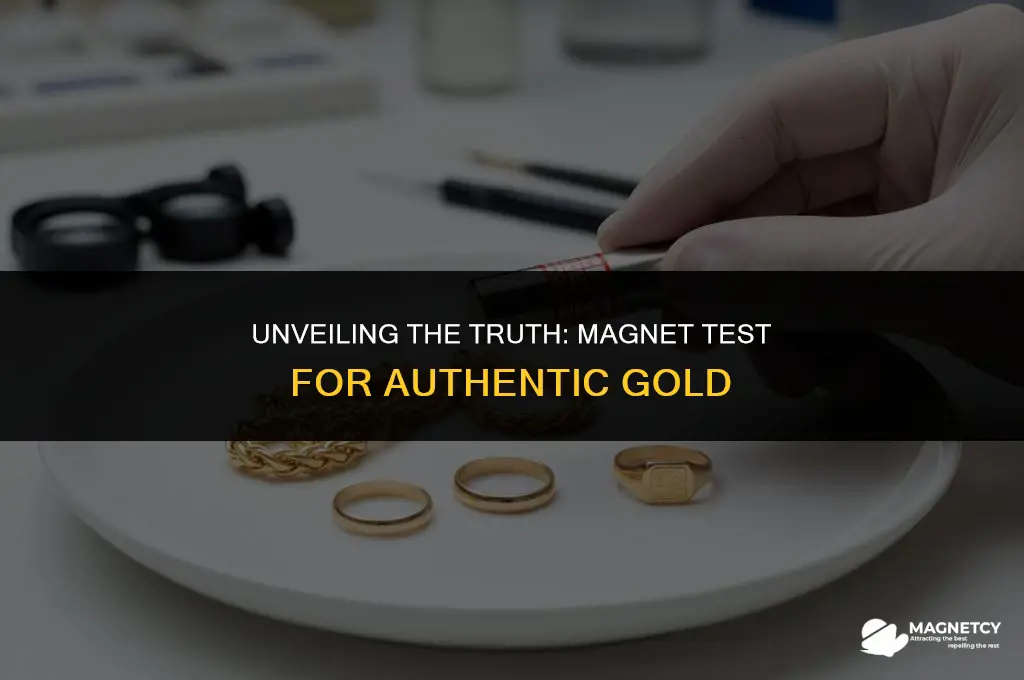 can you tell if gold is real with a magnet