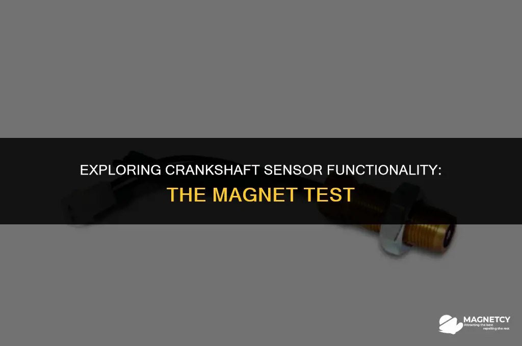 can you test a crankshaft sensor with a magnet