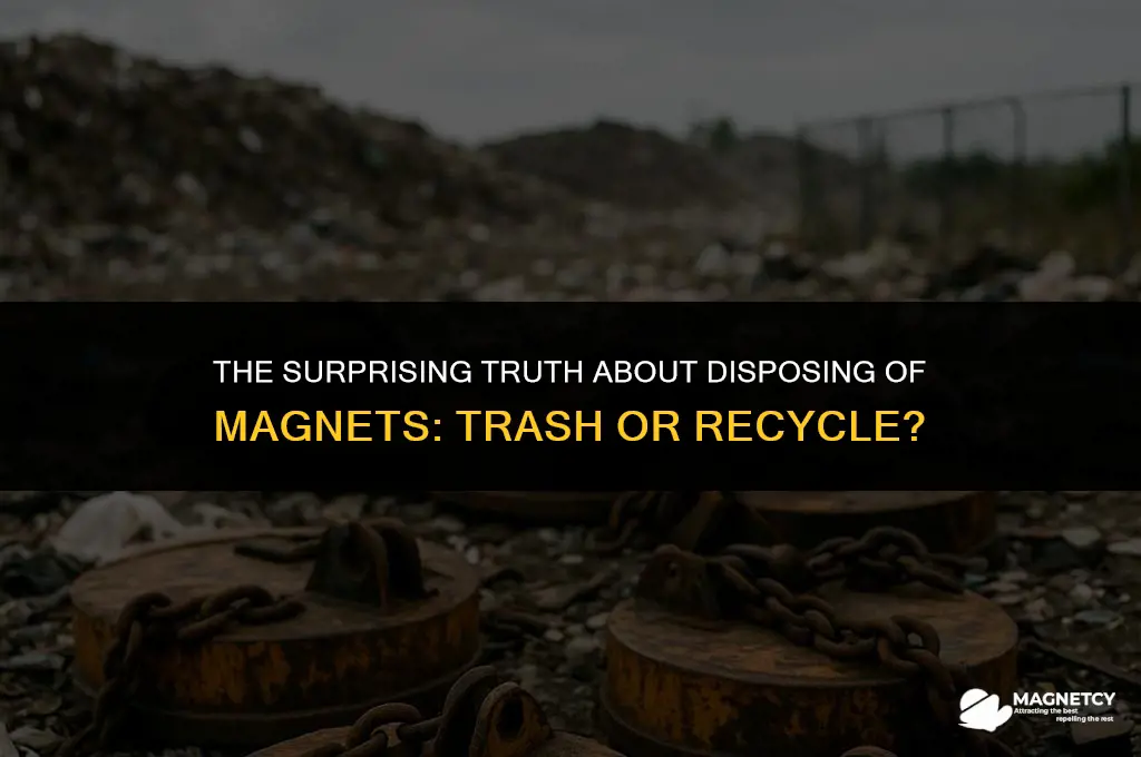 can you throw magnets in the trash