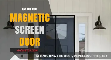 Effortless Entry: Trimming Your Magnetic Screen Door for a Perfect Fit