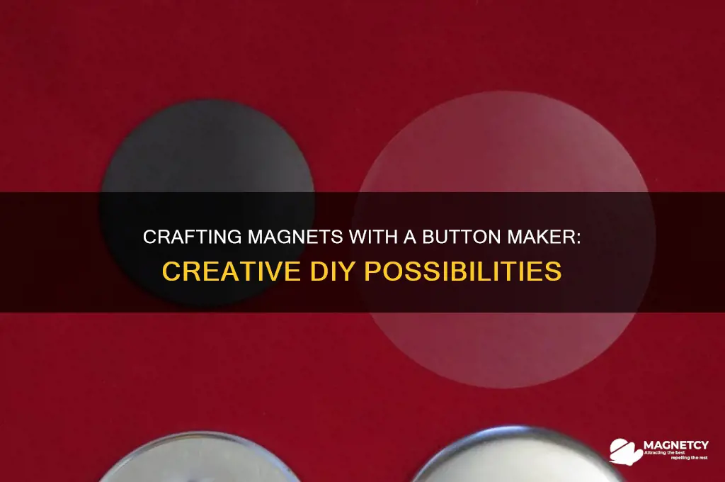 can you use a button maker to make magnets