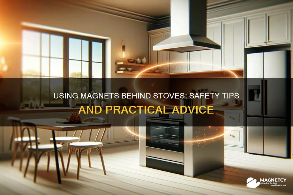 can you use a magnet behind a stove