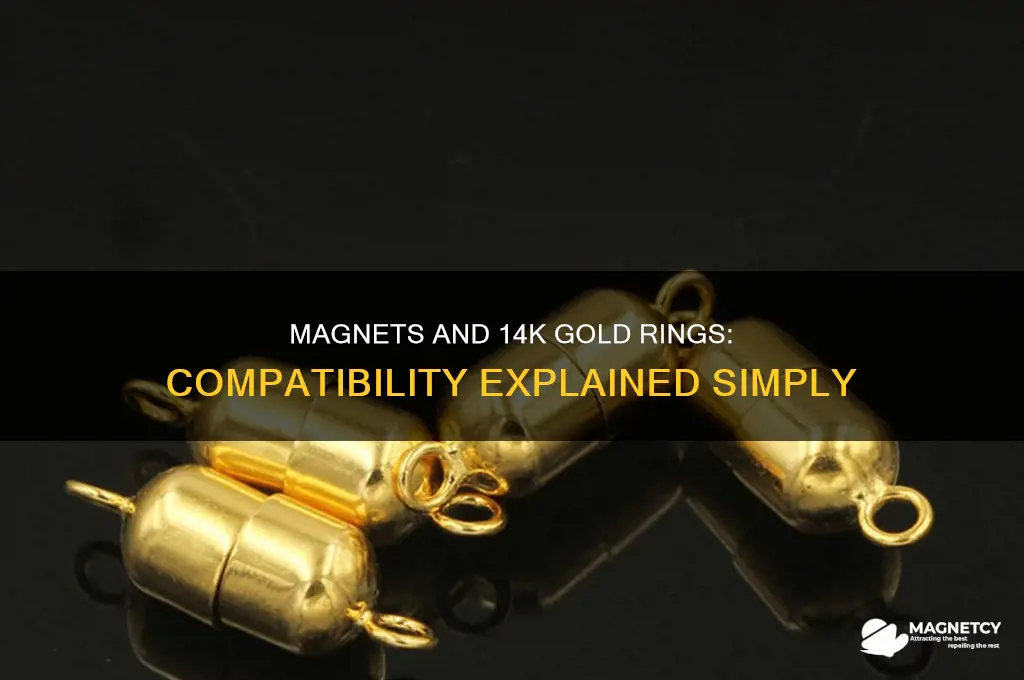 can you use a magnet in a 14k gold ring
