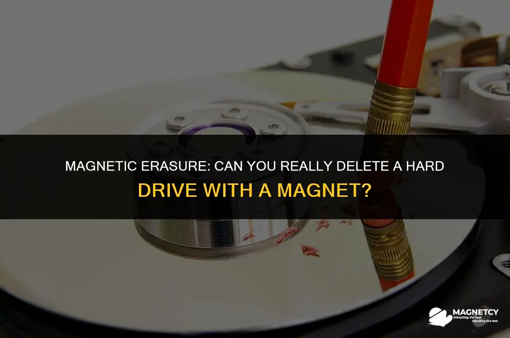 can you use a magnet to delete hard drive