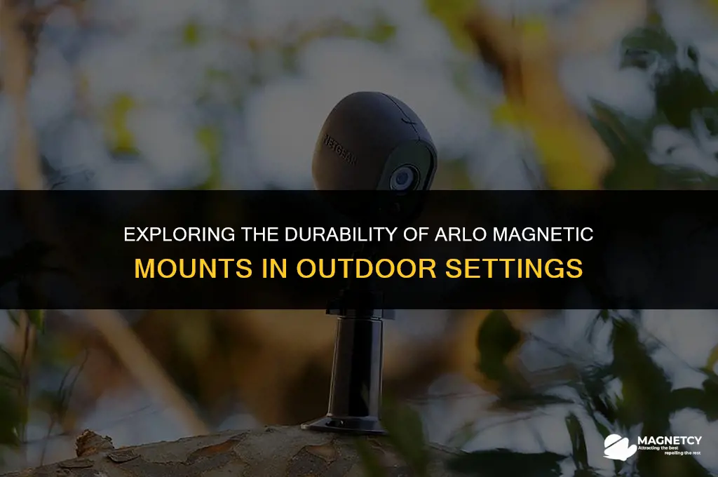 can you use arlo magnetic mount outside