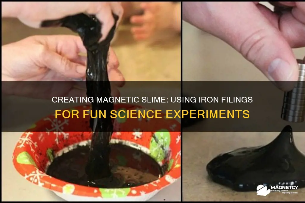 can you use iron fillings for magnetic slime