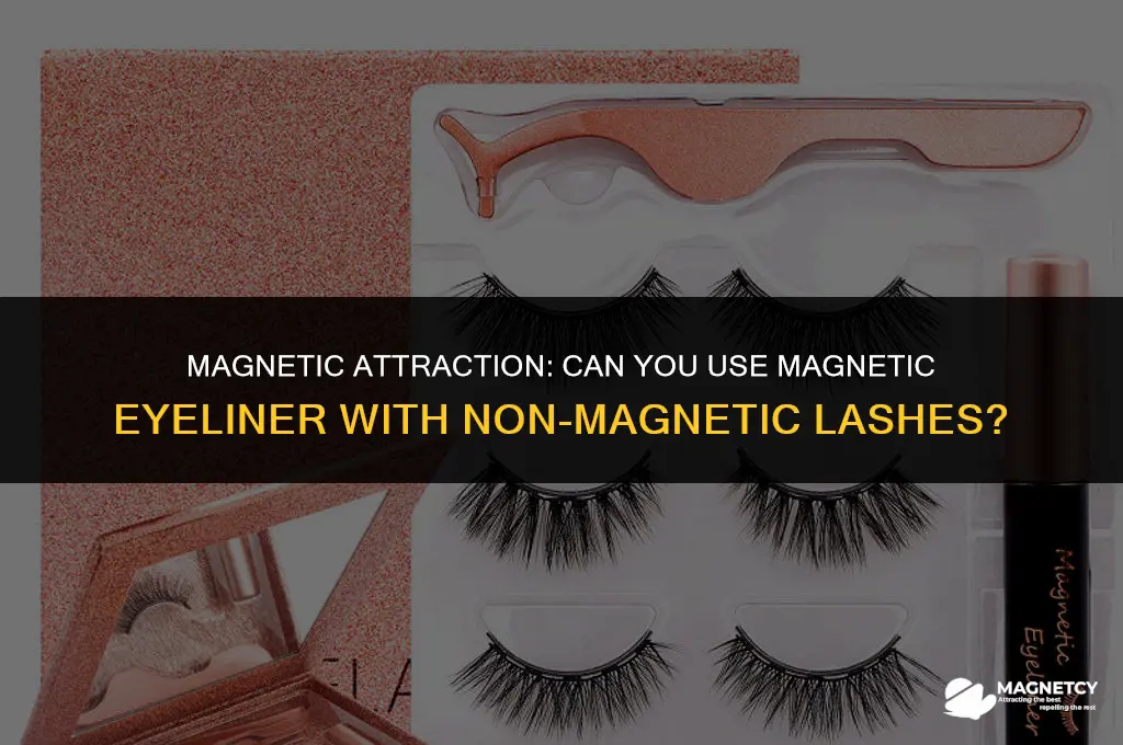 can you use magnetic eyeliner with non magnetic lashes