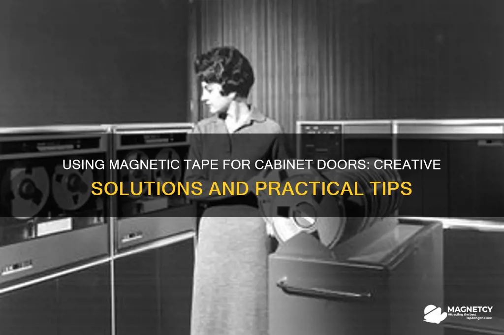 can you use magnetic tape for cabinet doors