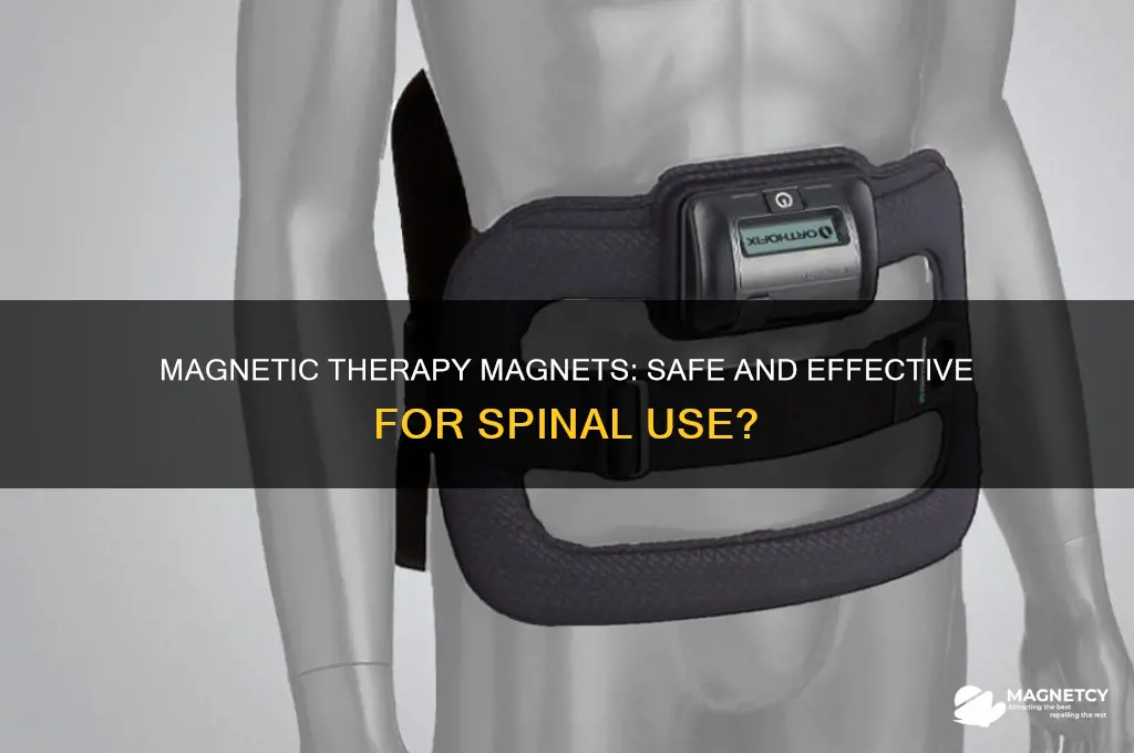 can you use magnetic therapy magnets on your spine