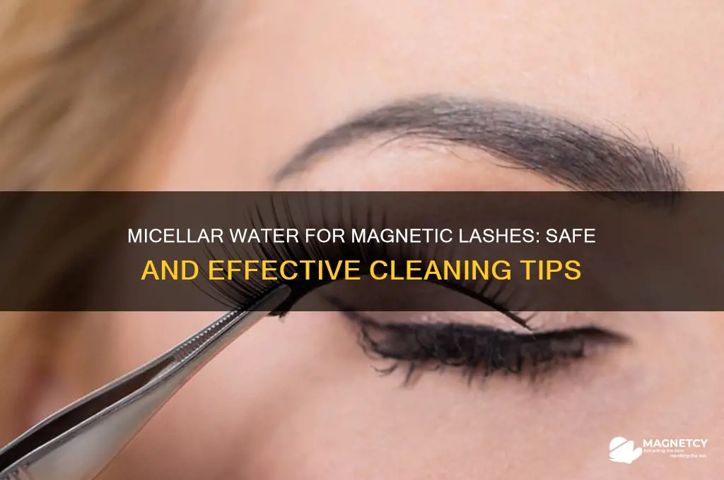 can you use micellar water to clean magnetic lashes