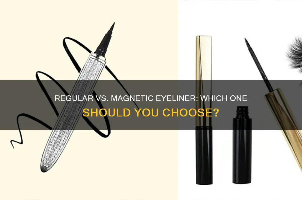 can you use regular eyeliner and magnetic eyeliner