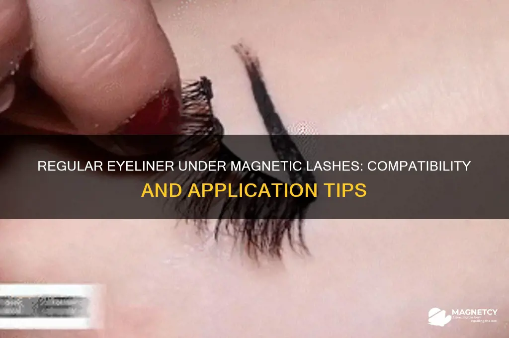 can you use regular eyeliner under magnetic eyeliner