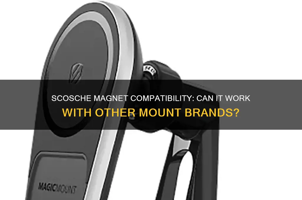 can you use scosche magnet on different company mount